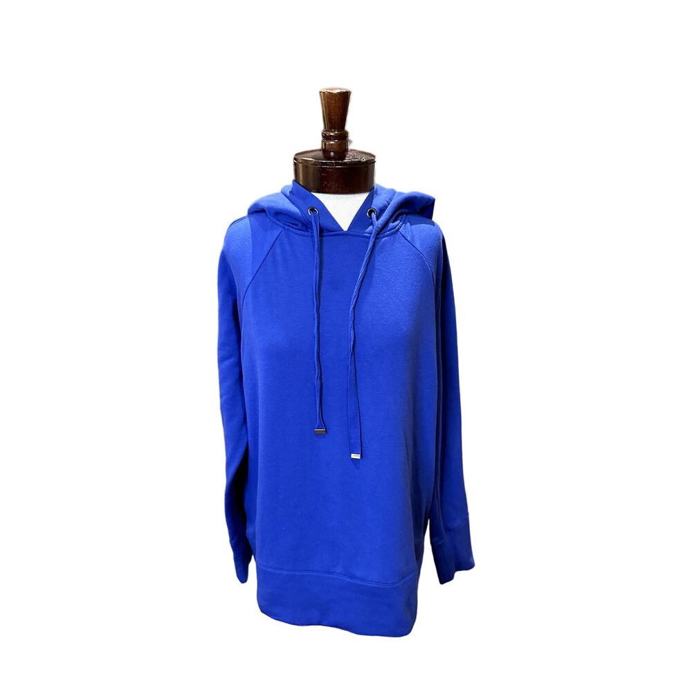 Danskin Royal Blue Hoodie drawcord, banded bottom and cuffs, Size Medium, EUC